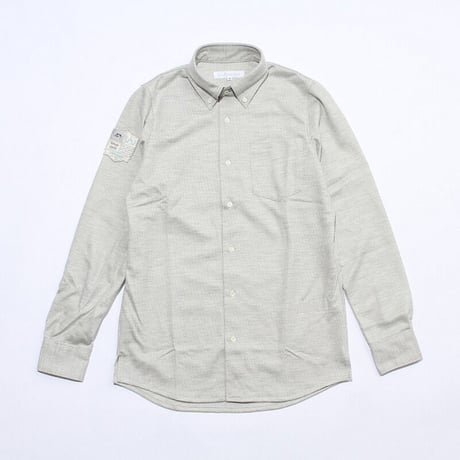 Wool-mix shirt(houndstooth pattern)