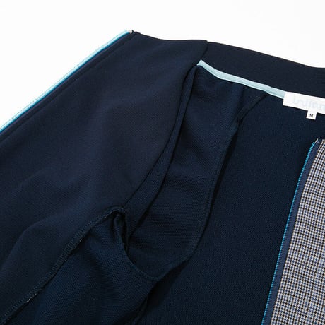 Glen check cycling jersey