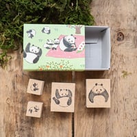 マッチ箱スタンプセット |  パンダ  | meriBUN