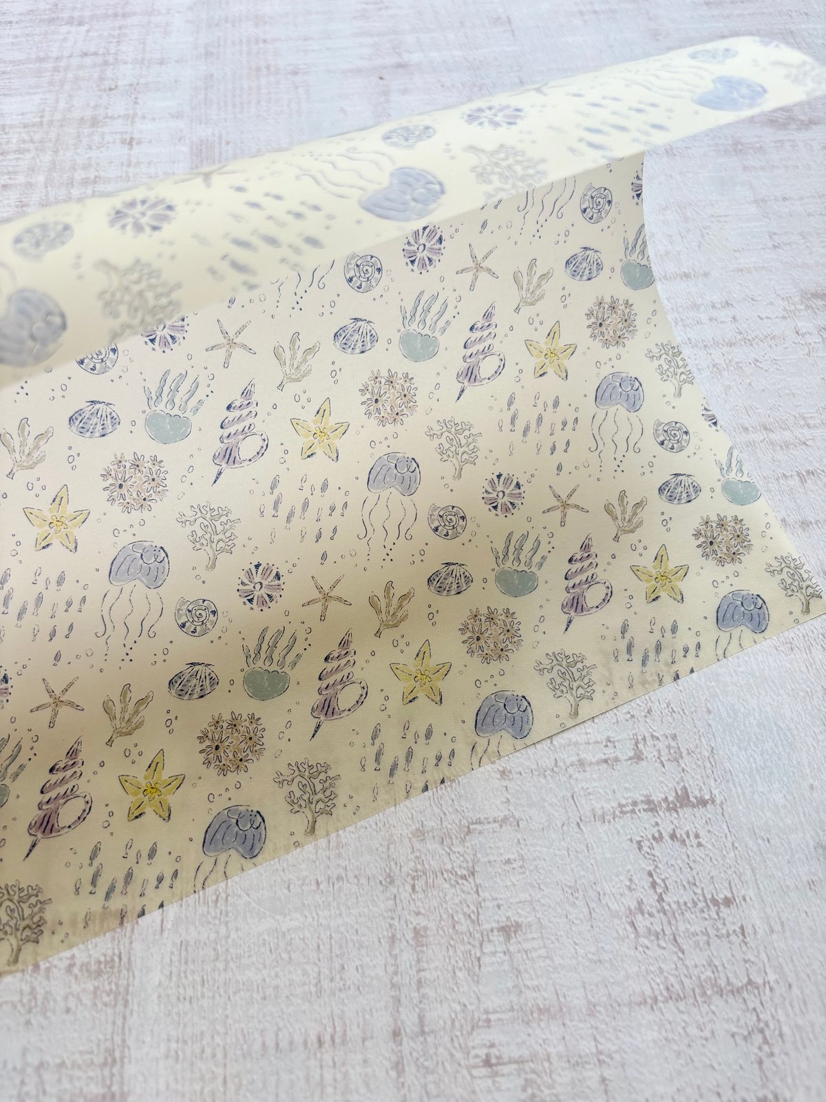 海のいきもの】透ける模様紙＋マステセット | merinomi | meriBUN STORE