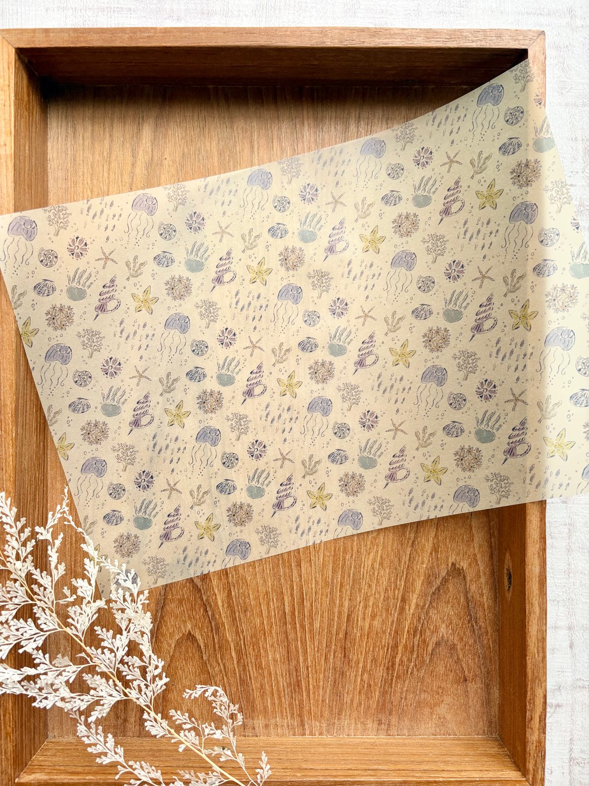 海のいきもの】透ける模様紙＋マステセット | merinomi | meriBUN STORE