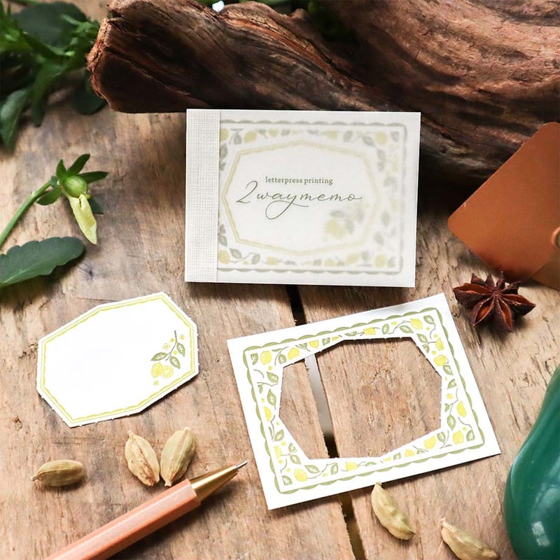 ポケット2way memo | レモン | 啓文社 | meriBUN STORE