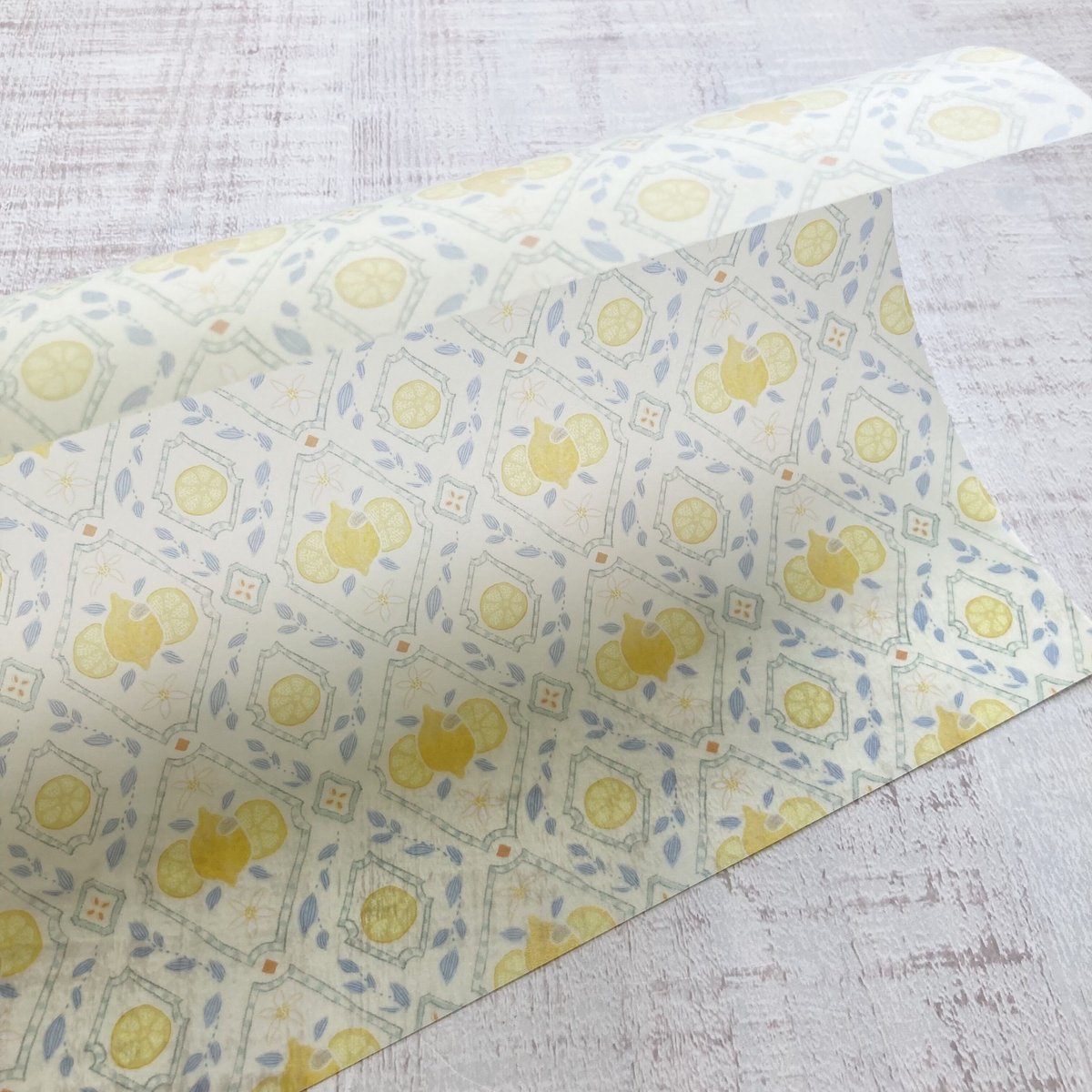 透ける模様紙 | 檸檬 | merinomi | meriBUN STORE