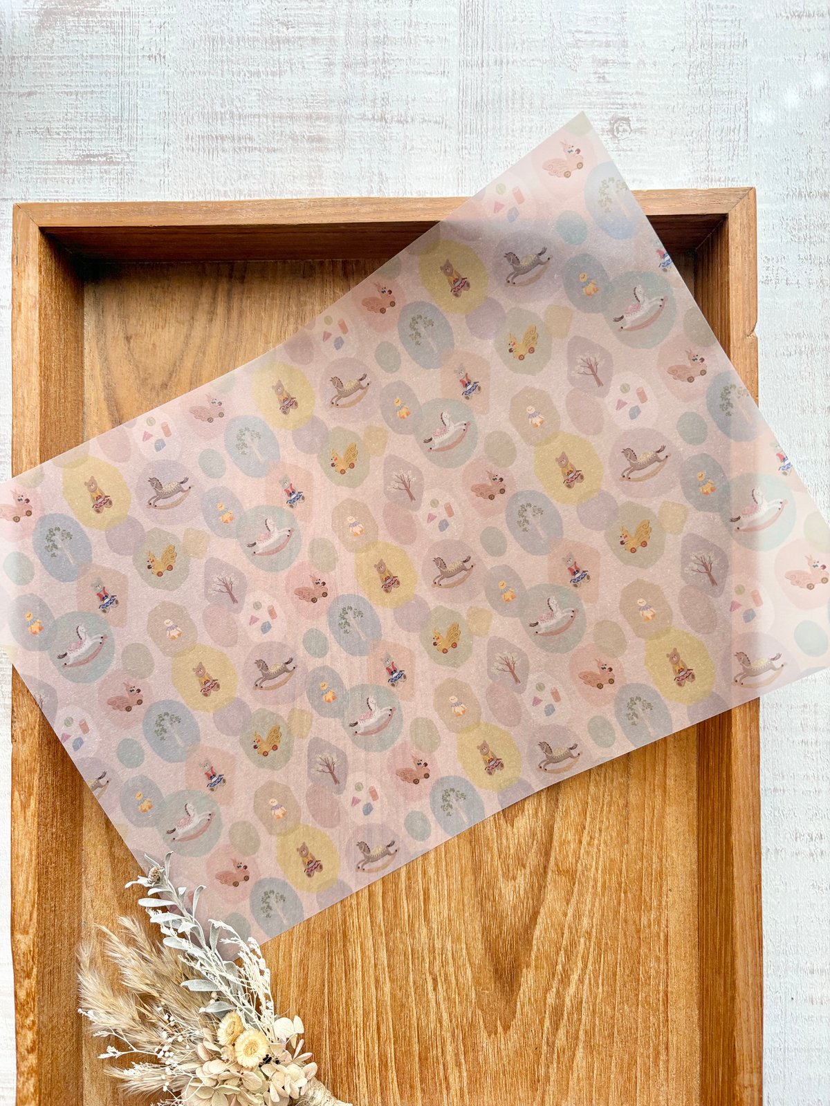 おもちゃの国】透ける模様紙＋マステセット | merinomi | meriBUN STORE