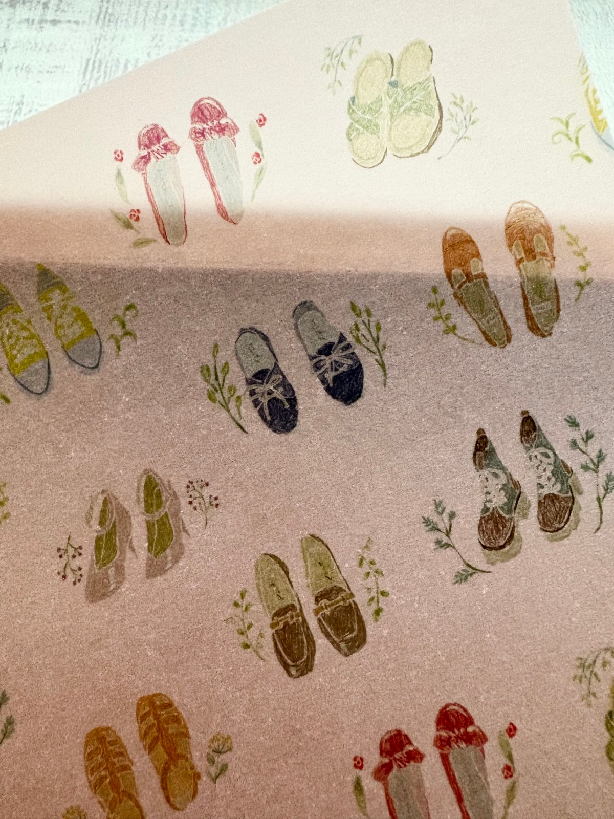透ける模様紙 | 靴をはいて | merinomi | meriBUN STORE