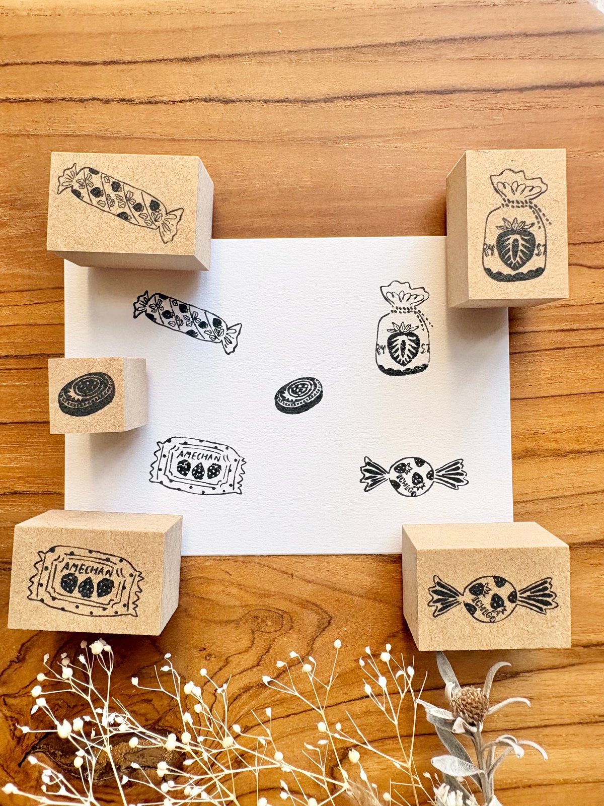 いちごキャンディー はんこ | merinomi | meriBUN STORE