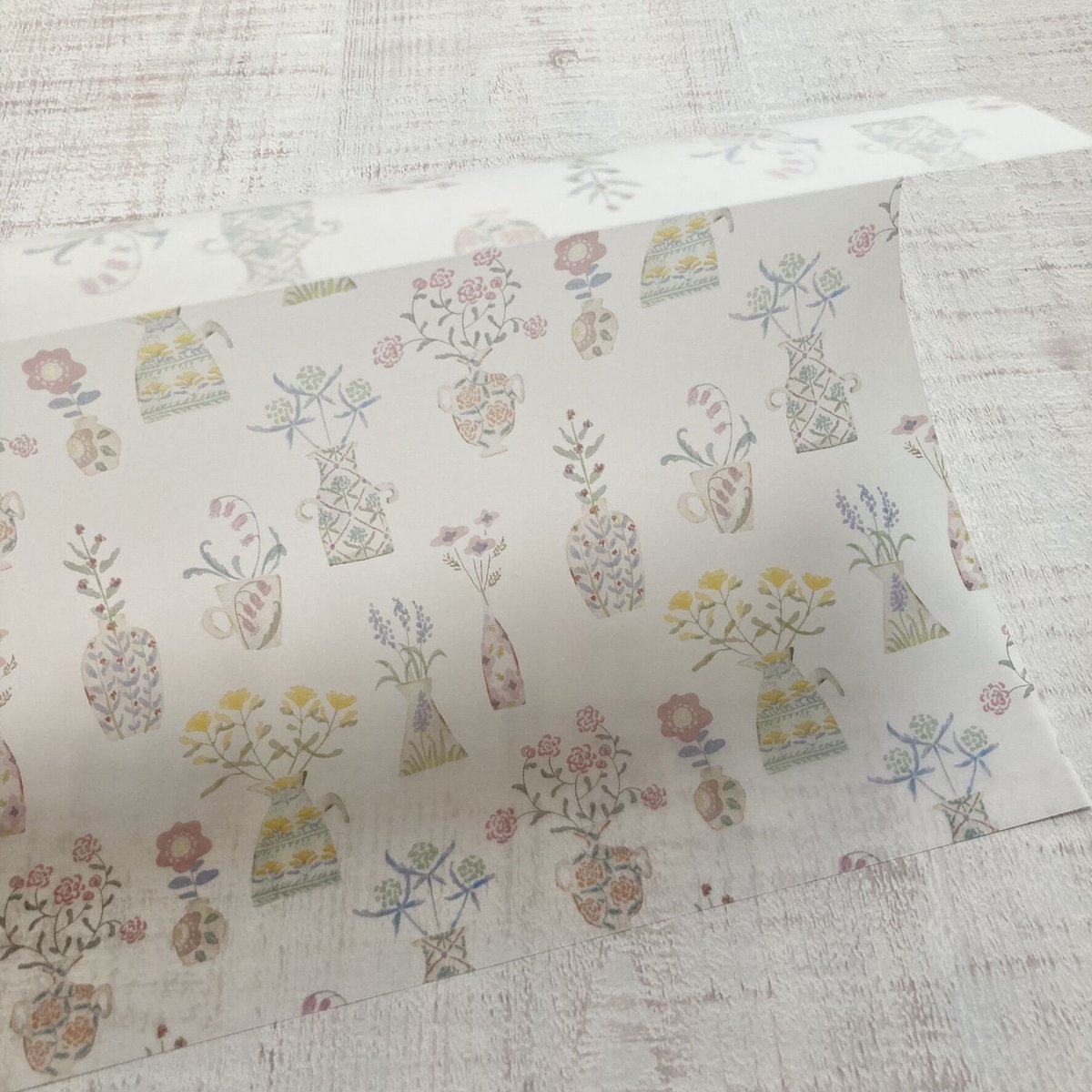 透ける模様紙 | フラワーベース | merinomi | meriBUN STORE