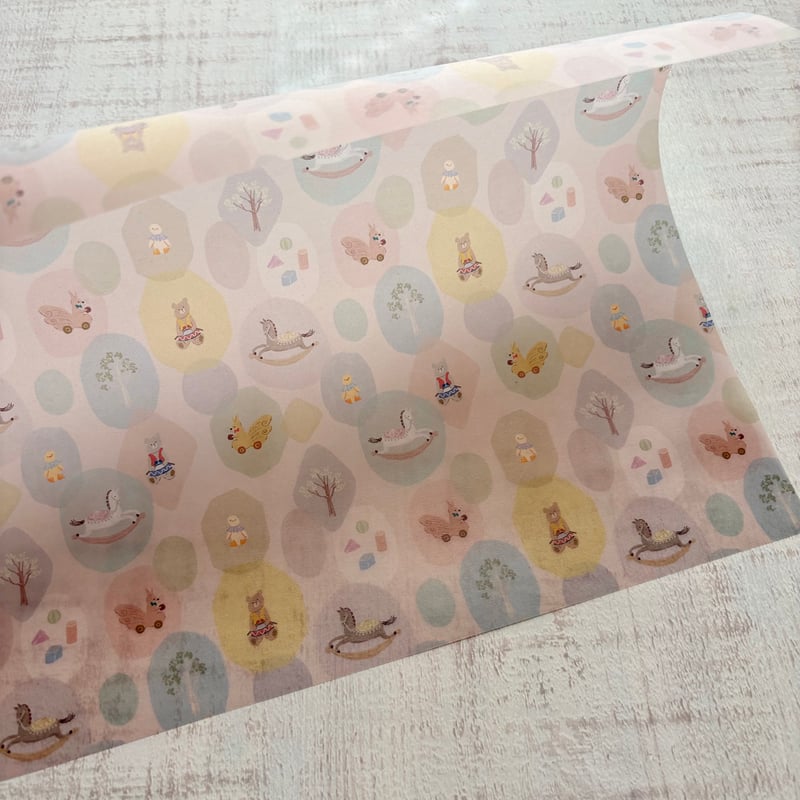 meriBUN/merinomi マステ20個＆透ける模様紙20枚お得セットA おもちゃの国】透ける模様紙＋マステセット | merinomi | meriBUN STORE
