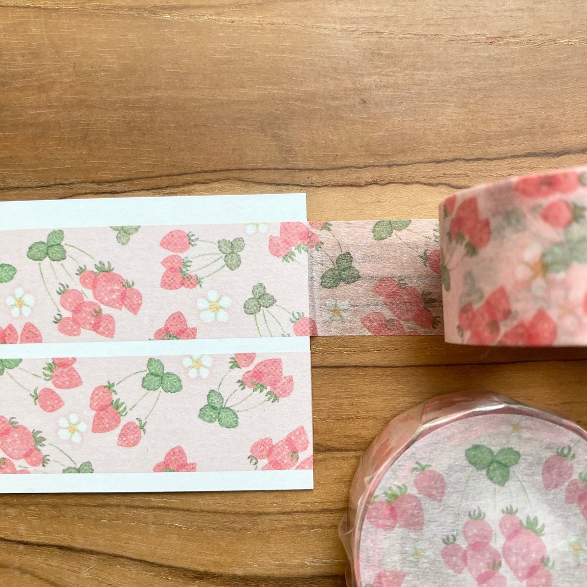 ② moriyue さん マスキングテープ イチゴ ＆ mushroom