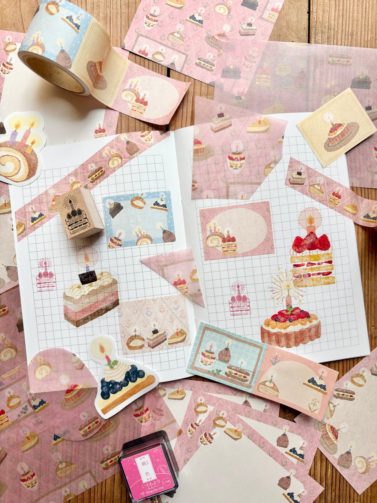 merinomi 小さなケーキ屋さんセット　ピンク　meribun ☆会員様限定☆《小さなケーキ屋さんセット -祝-》merinomi