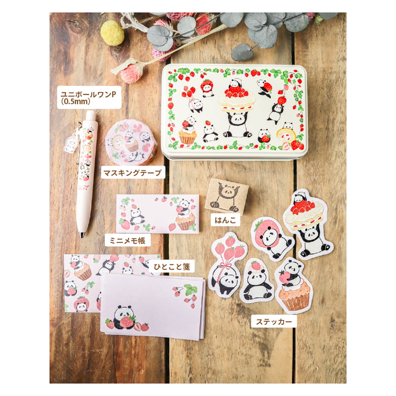 パンダいちご缶 | meriBUN | meriBUN STORE