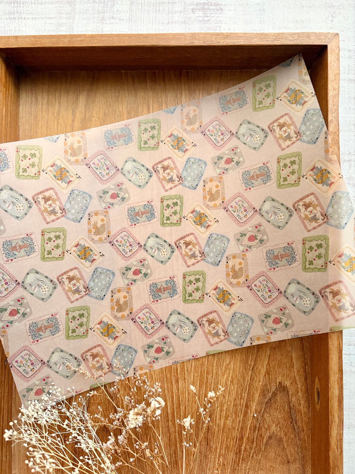 透ける模様紙 | トランプ | merinomi | meriBUN STORE