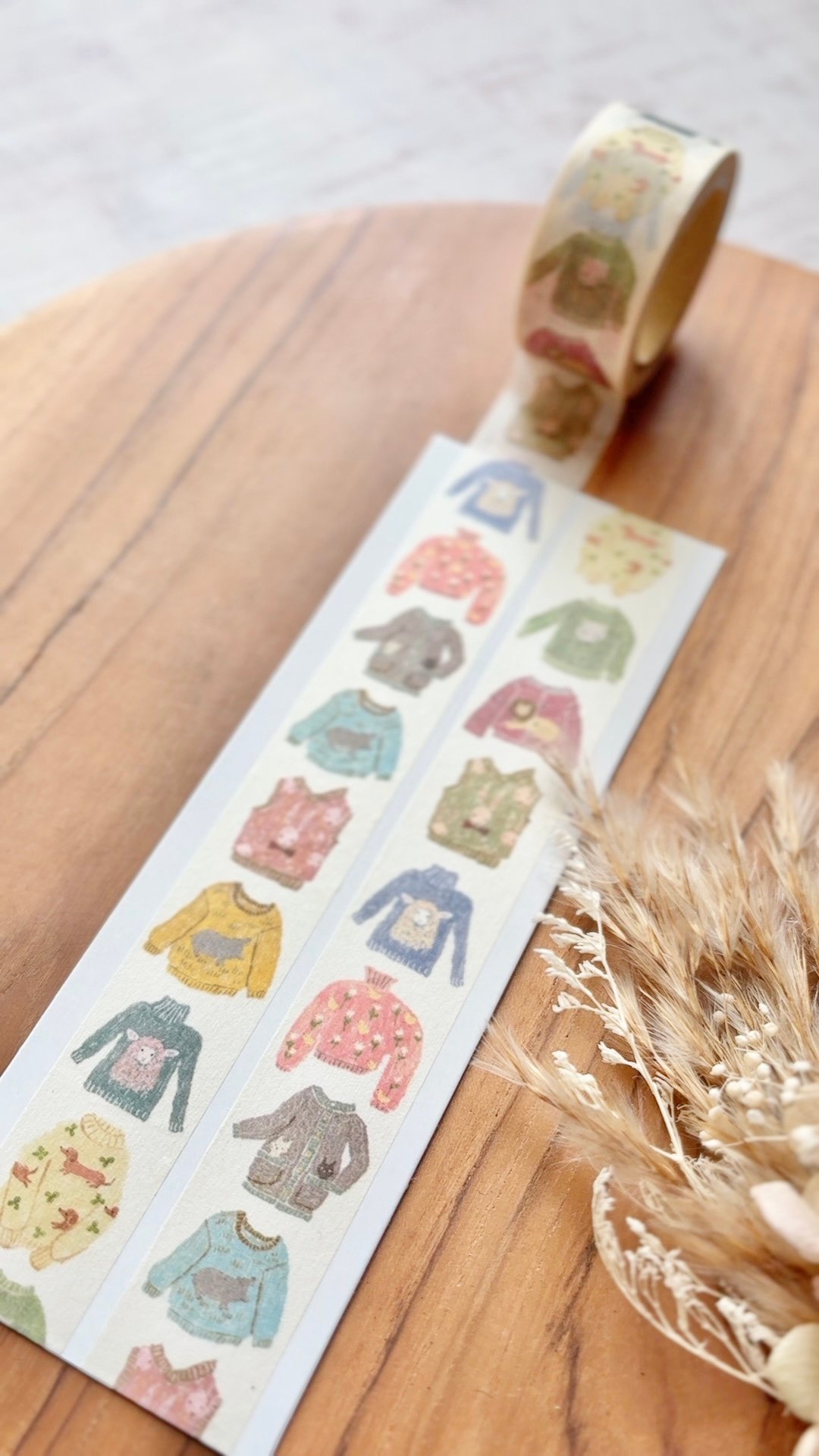 マスキングテープ | 動物セーター | merinomi | meriBUN STORE