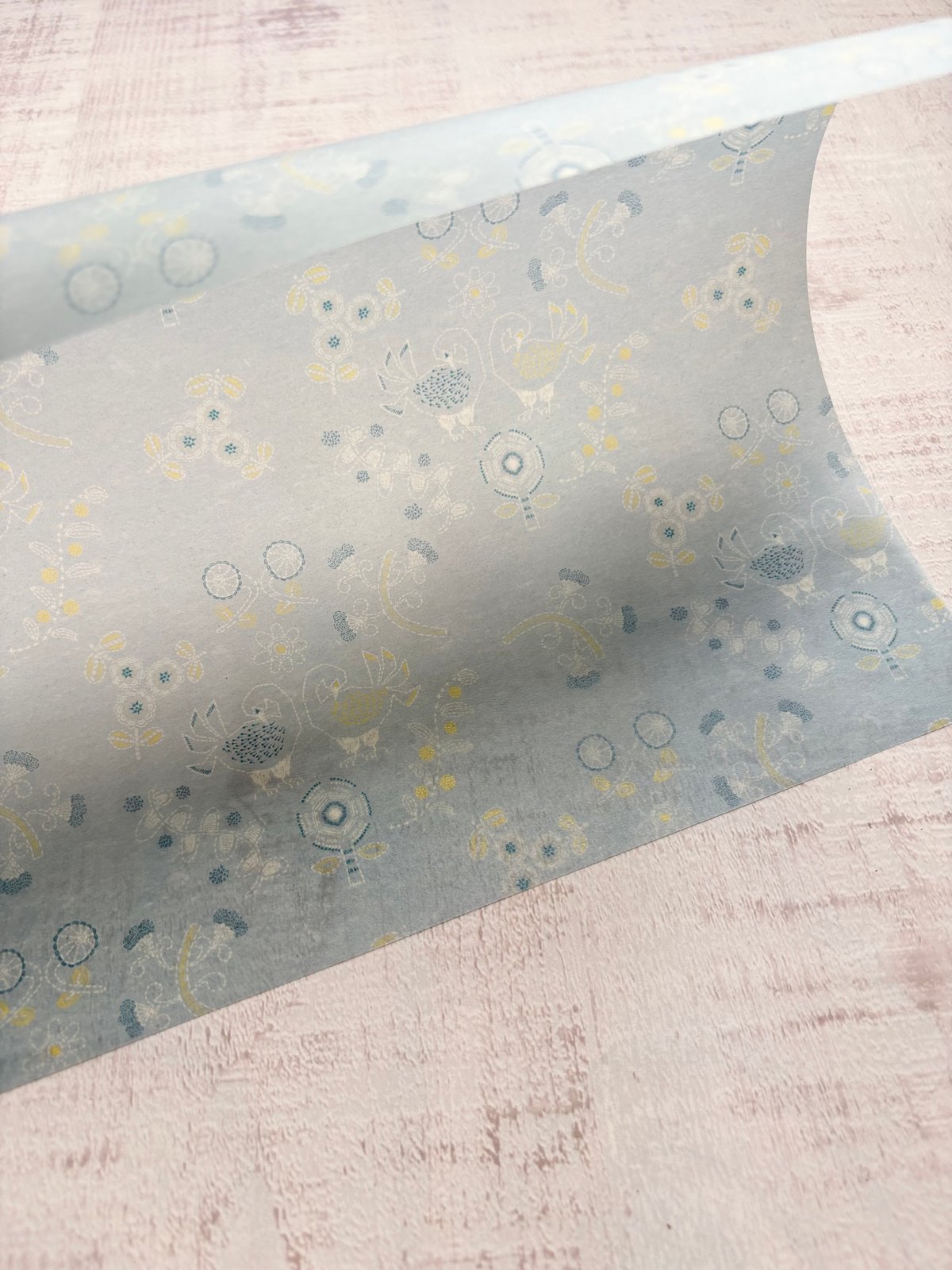 透ける模様紙 | 【ステッチの鳥】 | merinomi | meriBUN STORE