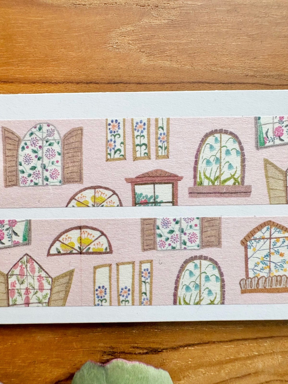 マスキングテープ | 花咲く窓（ピンク） | merinomi | meriBUN STORE