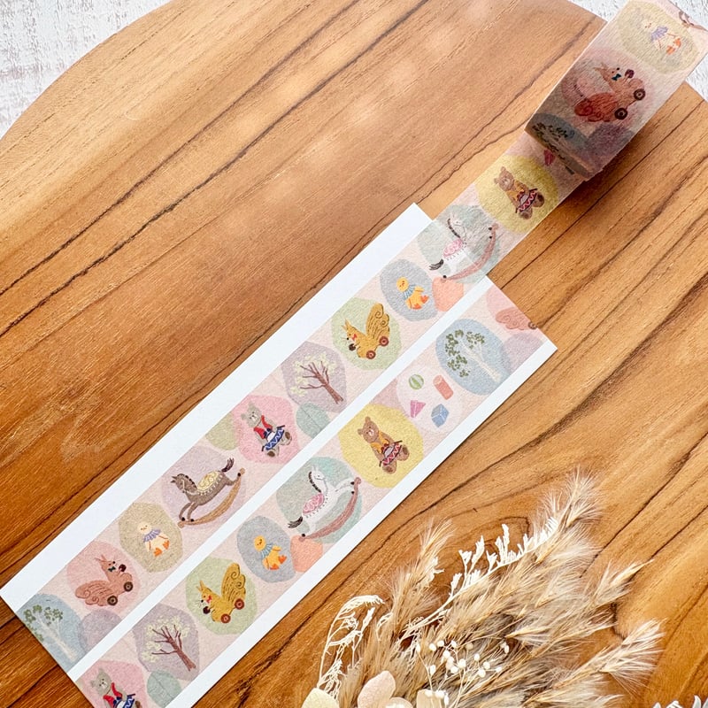 おもちゃの国】透ける模様紙＋マステセット | merinomi | meriBUN STORE