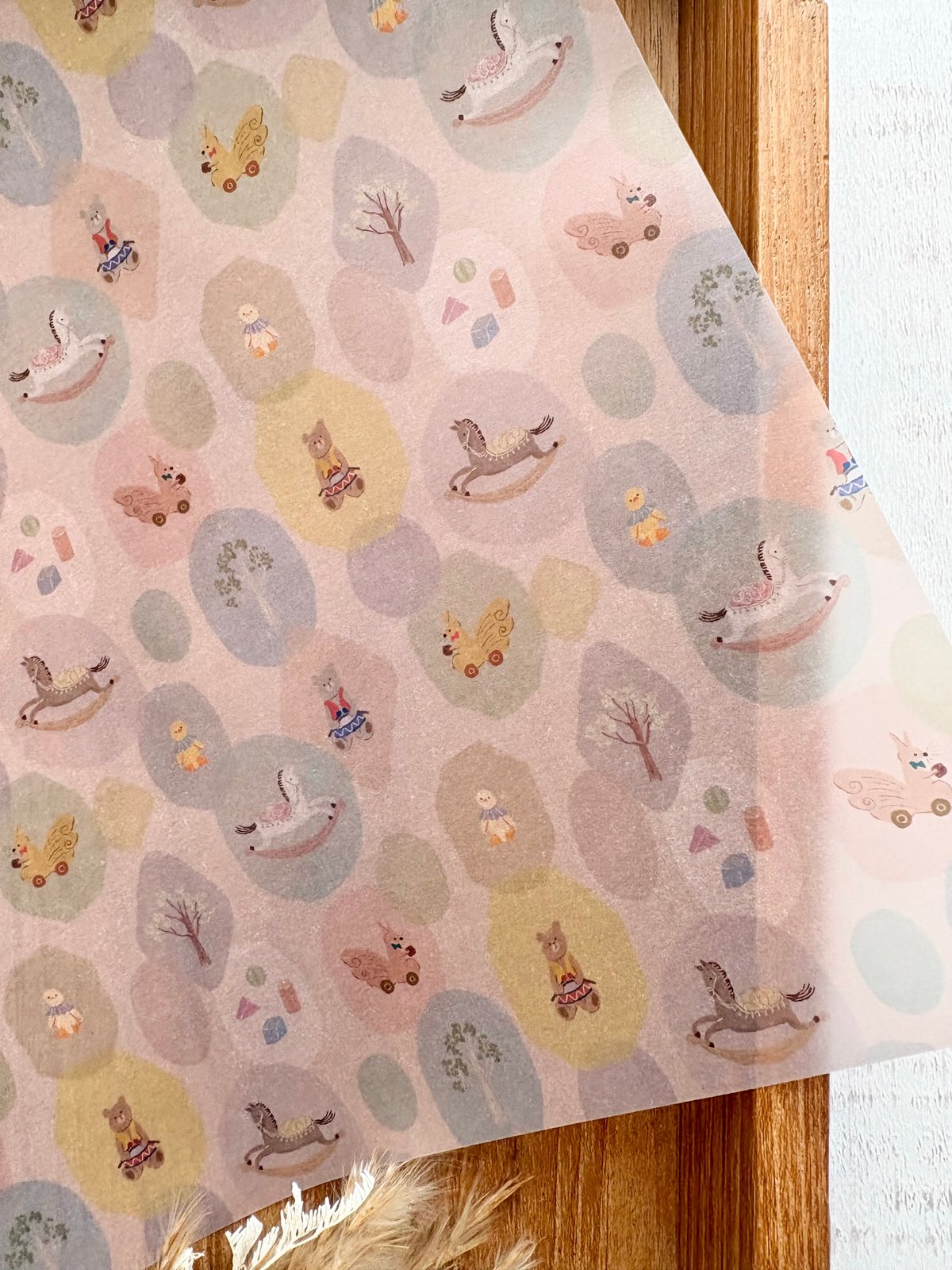 おもちゃの国】透ける模様紙＋マステセット | merinomi | meriBUN STORE