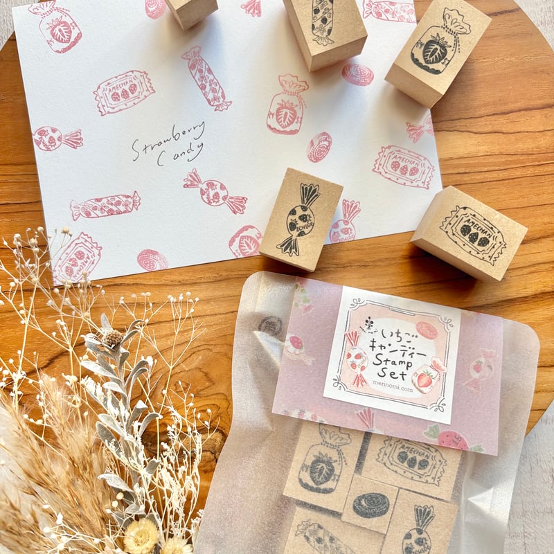 いちごキャンディー はんこ | merinomi | meriBUN STORE