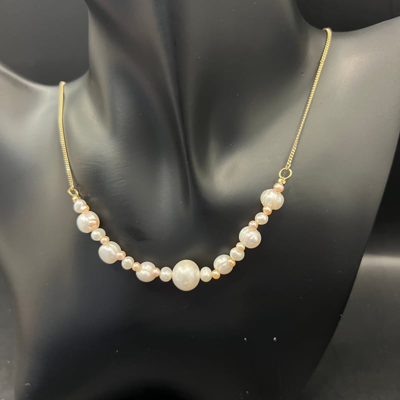 本真珠 淡水パール デザインネックレス | KYOUKO jewelry STORE