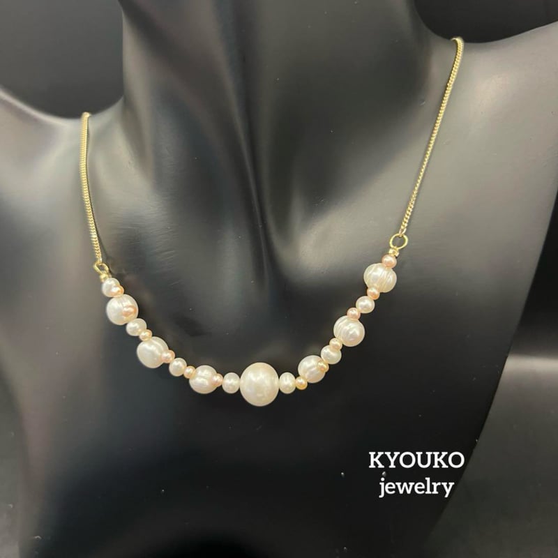 本真珠 淡水パール デザインネックレス | KYOUKO jewelry STORE