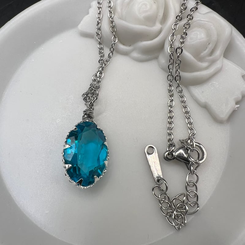 スワロフスキー swarovski ブルージルコン ステンレス製