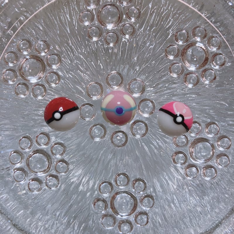 モンスターボール3Dパーツセット | Yuz nail Babe's STORE
