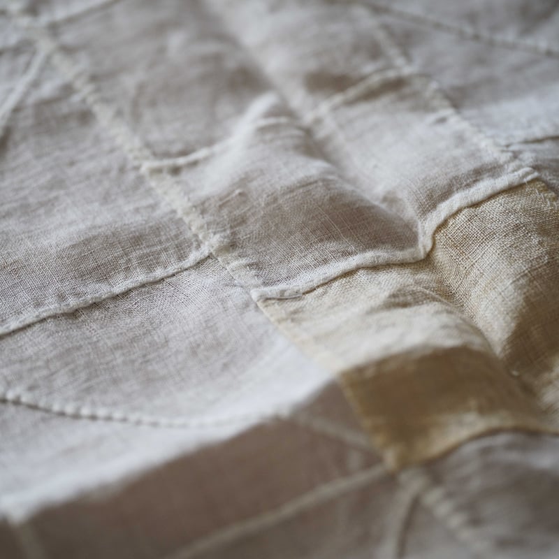 ポジャギ アンティーク 白 006（正方形） | KENOHI