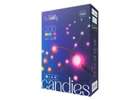 Twinkly Candies 200LED RGB パール型 ツイスト PVCケーブル コントローラー一体型