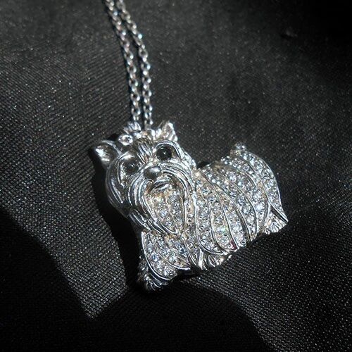 ヨークシャテリア（ヨーキー）のスターリングシルバーブローチ