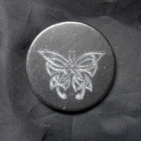 シュンガイト 携帯電話 パソコン タブレットEMF 電磁波プロテクションステッカー シュンガイトプレート2個セット バタフライ&生命の樹