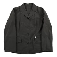 00’s Harriss ハリス カジュアルジャケット フリーサイズ チャコールグレー（ジャンク商品）