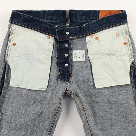 OMNIGOD オムニゴッド レディースタイトストレートデニムパンツ 2(M) インディゴブルー（ジャンク商品）