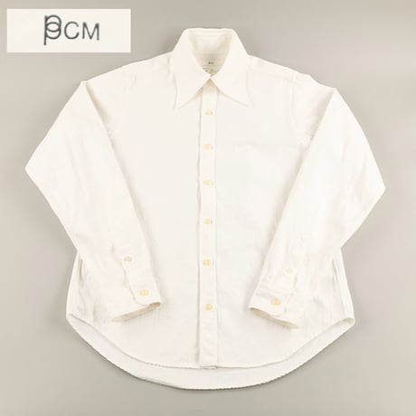 90’s PPCM ピーピーシーエム ビックカラーシャツ Mサイズ ホワイト ジャンク商品