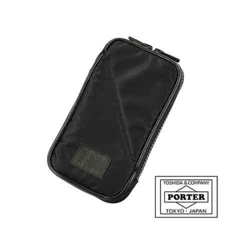 PORTER ポーター ナイロンポーチ ブラック 小物入れ 携帯電話入れ フック欠損