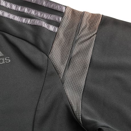 adidas アディダス 半袖ラグラン切り替えTシャツ M〜Lサイズ ブラック/チャコールグレー