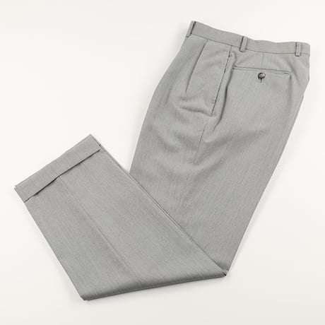 90’s PERIPHERIQUE ペリフェリック 2インタックテーパードパンツ 36サイズ 杢ライトグレー ジャンク商品