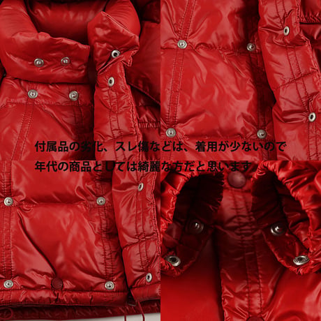 00’s MONCLER モンクレール KARAKORUM(カラコルム) 00(XS)メンズサイズ レッド（ジャンク商品）（女性の方用に仕入れた商品です）