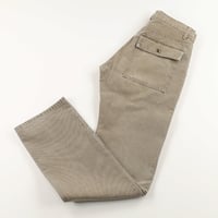 HARRISS LOAFERS ハリスローファーズ ビンテージ加工ブッシュパンツ Sサイズ ライトオリーブ ジャンク商品