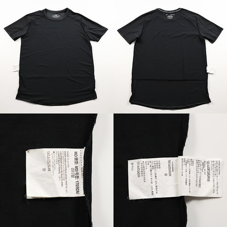 UNDER ARMOUR アンダーアーマー 半袖ラグラン切り替えTシャツ Mサイズ ブラック
