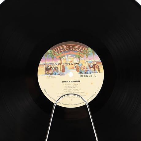 中古（傷や汚れあり）LP DONNA SUMMER ONCEUPON A TIME...1977年発売 2枚 16曲 / VIP-9533-34 帯あり (外袋 内袋交換済み)（ジャンク商品）