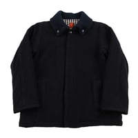 90’s ROOTIN TOOTIN 配色タートルジップセーター フリーサイズ ネイビー（ジャンク商品）