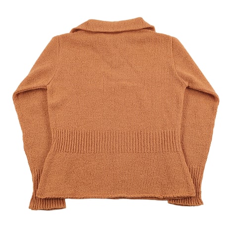90’s COMPTOIR DES COTONNIERS コントワー・デ・コトニエ レディースニットジップセーター フリーサイズ オレンジ（ジャンク商品）