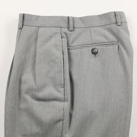 90’s PERIPHERIQUE ペリフェリック 2インタックテーパードパンツ 36サイズ 杢ライトグレー ジャンク商品