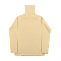 00’s Harriss ハリス リブ編みラグランスリーブタートルネックニット フリーサイズ クリームイエロー（ジャンク商品）
