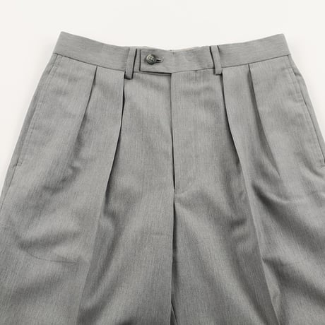 90’s PERIPHERIQUE ペリフェリック 2インタックテーパードパンツ 36サイズ 杢ライトグレー ジャンク商品