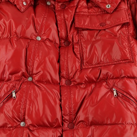 00’s MONCLER モンクレール KARAKORUM(カラコルム) 00(XS)メンズサイズ レッド（ジャンク商品）（女性の方用に仕入れた商品です）