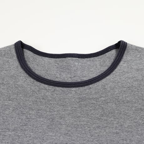 ユナイテッドアローズ iNCERTUS インケルトゥス(時しらず) メクラジマ素材長袖クレリックカットソー Mサイズ ネイビー系