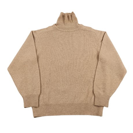 80’s STONE FREE ストーンフリー ラムウールタートルネックセーター  Mサイズ 杢ベージュ（ジャンク商品）