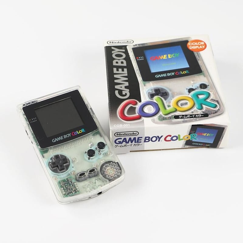 ゲームボーイカラー クリア(GAME BOY COLOR) クリア 単三電池2本付き ...