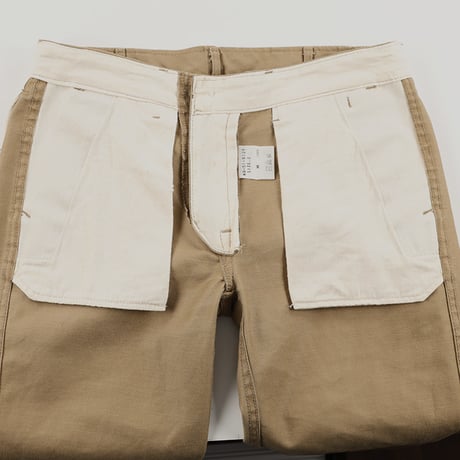 OMNIGOD オムニゴッド レディーストラウザーチノパンツ 2(M) カーキベージュ（ジャンク商品）